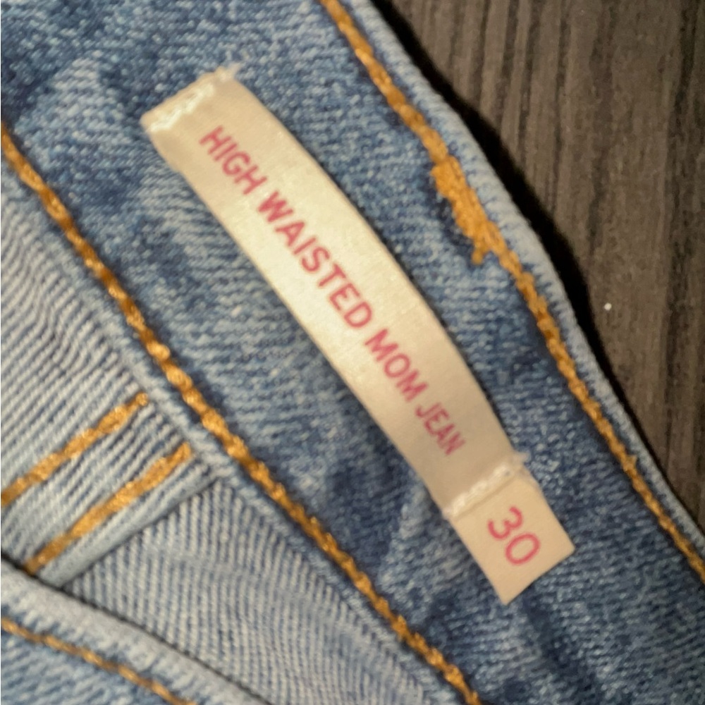High-Waisted Mom Jeans - Blue. Used like new